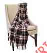 9682t 54x75 Blue Plaid Pendleton White Throw Red Wool Black 100 Blanket Merino