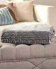 556520-5bjq-chg Unbranded Square Soft Plush Micro Velvet Embossed Blanket Throw Large