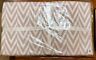 5753178 Pottery Barn Chevron Taupe White Full Queen Blanket Nip Zig