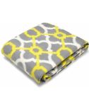 5937995 Mainstay Fleece Throw Fretwork Grey Citron