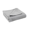 5thrblkg-sil-qn Modern Threads Cotton Thermal Blanket Silver Full Queen 645470207315