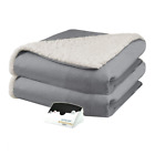 6000-9051rm-902 Pure Warmth Micro Mink Sherpa Twin Heated Electric 657812157943