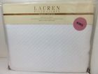 600133404110 Ralph Lauren Nwd Regent Sateen King 100 Cotton Bed Blanket Solid White 285 886087012828