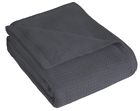 606034948556 Unbranded Charcoal Gray Blanket Full Queen Size Cotton