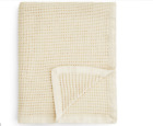 608381256551 Oake Waffle Oatmeal Cotton Throw