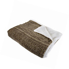 61-3-fq-ct Lavish Home Flannel-sherpa Blanket 886511993358