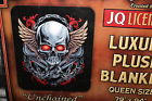 611138308083 Unbranded Skull With Wings Chain Unchained Queen Size