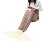 629814580326 Unbranded Mermaid Tail Blanket Knitted Hook Sleeping Bag