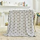 647336393934 Towin Baby Double Layer Minky Throw Blanket Grey