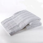 655385169646 Ron Chereskin Woven Quilted Striped Blanket In White