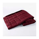 655385169677 Ron Chereskin Woven Quilted Striped Blanket In Cabernet