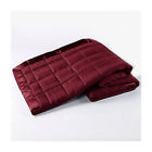 655385169721 Ron Chereskin Woven Quilted Striped Blanket In Cabernet