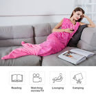 657419551939 Langria Microfiber Mermaid Tail Blanket Flannel Snuggle Sleeping
