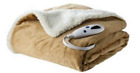 657812147012 Biddeford Blankets Heated Throw Blanket Micro Mink Sherpa