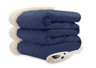 657812148927 Biddeford Blankets Heated Throw Blanket Micro Mink Sherpa