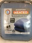 657812151392 Biddeford Blankets Plush Heated Electric Blanket Blue Twin
