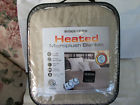 657812154737 Biddeford Blankets Electric Heated Warming Microplush Queen Brown