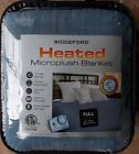 657812161070 Biddeford Blankets Heated Microplush Blanket New Full Size