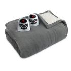 657812161568 Biddeford Blankets Heated Microplush Sherpa Blanket New King