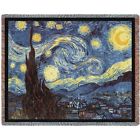 666576017271 Van Gogh New Starry Night Heavy Cotton Throw
