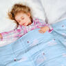 667016891635 Unbranded Weighted Blanket Kids Cool Heavy Blue Bed