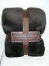 675716268770 Bloomingdales Hudson Park Plush Faux Fur Throw Chocolate