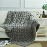 680727148362 Mulan Designs Mothers Day Gift Embroidery Throw Gray