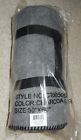 684772269584 Unbranded Fleece Stadium Blanket Travel Strap Gray Black