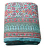 687368397661 Poufizm Spura Home Organic Cotton Blue Floral Style