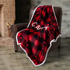 688466008176 Unbranded Canada Buffalo Plaid Throw With Sherpa Back 688466008176 Unbranded Canada Buffalo Plaid Throw With Sherpa Back