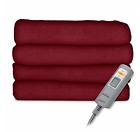 704798343027 Sunbeam Velvet Plush Electric Heated