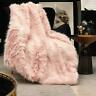 705124157844 Horimote Home Pink Faux Fur Throw Blanket Luxury