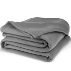 712038478606 Equinox International Polar Fleece Blanket Dove Grey Super