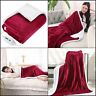 713091927872 Maxkare Electric Blanket Heated Throw Fast Heating Flannel