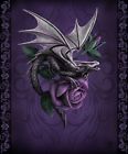 714983319683 Anne Stokes New Dragon Beauty Purple Rose Plush