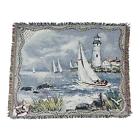 715833177736 Simply Home Cc Furnishings Morning Sail Nautical Tapestry