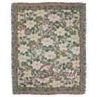 715833523557 Simply Home Savannah Orchid Garden Greenery Tapestry Throw