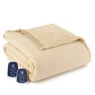 718498108152 Shavel Micro Flannel Quilted Top Reversing To Sherpa