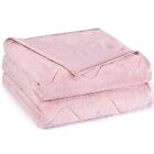 71x90 Inches Cooling Summer Blanket With Fibers And Plush Double Sided