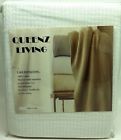 723175560512 Queenz Living Lattice White Breathable Cotton Throw Blankets