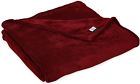 73048 Northpoint Newport Micro Fleece Plush Blanket Queen Burgundy