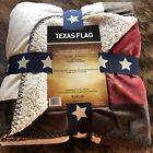 730733140017 Kimlor Texas Flag Micro Mink Sherpa Reversible Afghan