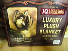 731236594680 Unbranded Wolf Portrait Jq Queen Size Blanket Bedspread