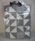 7340032229462 Klippan Lambswool Throw Blanket Geometric Gray White In