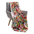 735732361159 Victoria Classic Decorative Hawaiian Bright Flower Velvet Throw