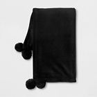 7426877145461 Target Room Essentials Black Ultra Soft Pom Plush