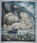 747443994502 Unbranded New Otter Puffin Family Soft Thin Fleece