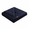 Lbs60x80 749882403997 Zonli Weighted Blanket Adult Queen Size Navy Blue