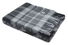 752527130295 Alpaca Warehouse Merino Wool Throw Blanket Plaid Scottish