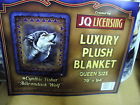 753807473842 Unbranded Adirondack Wolf Wildlife Queen Size Blanket Bedspread
